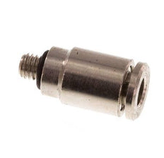 3mm x M 3 Push-in Fitting with Male Threads Brass NBR [2 Pieces]