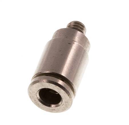 3mm x M 3 Push-in Fitting with Male Threads Brass NBR [2 Pieces]