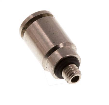 3mm x M 3 Push-in Fitting with Male Threads Brass NBR [2 Pieces]
