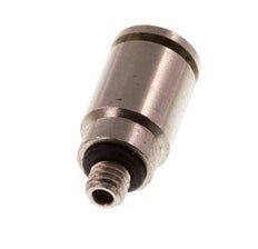 3mm x M 3 Push-in Fitting with Male Threads Brass NBR [2 Pieces]