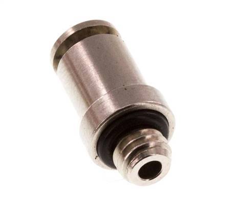 3mm x M 5 Push-in Fitting with Male Threads Brass NBR [2 Pieces]