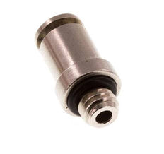 3mm x M 5 Push-in Fitting with Male Threads Brass NBR [2 Pieces]