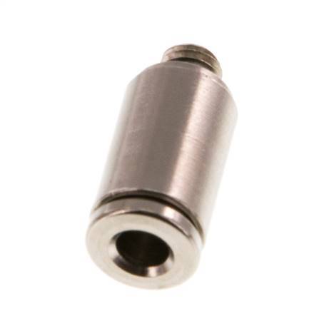 4mm x M 5 Push-in Fitting with Male Threads Brass NBR [5 Pieces]