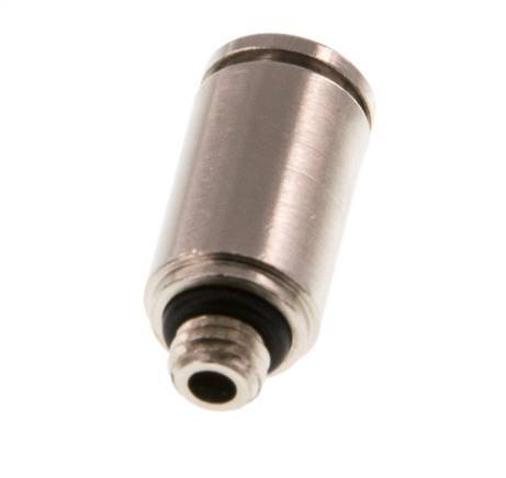 4mm x M 5 Push-in Fitting with Male Threads Brass NBR [5 Pieces]