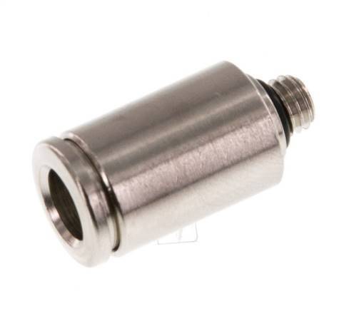 6mm x M 5 Push-in Fitting with Male Threads Brass NBR [5 Pieces]