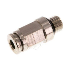 4mm x M 7 Push-in Fitting with Male Threads Brass NBR [5 Pieces]