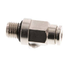 4mm x M 8 x 1 Push-in Fitting with Male Threads Brass NBR [2 Pieces]
