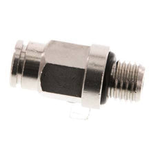 4mm x M 8 x 1 Push-in Fitting with Male Threads Brass NBR [2 Pieces]