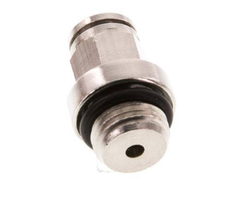 4mm x M 10 x 1 Push-in Fitting with Male Threads Brass NBR [2 Pieces]