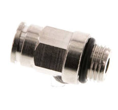6mm x M 10 x 1 Push-in Fitting with Male Threads Brass NBR [2 Pieces]