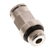6mm x M 10 x 1 Push-in Fitting with Male Threads Brass NBR [2 Pieces]