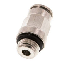 6mm x M 10 x 1 Push-in Fitting with Male Threads Brass NBR [2 Pieces]