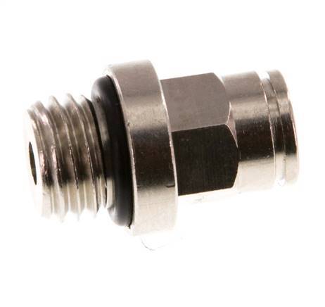 6mm x M 12 x 1.5 Push-in Fitting with Male Threads Brass NBR [2 Pieces]