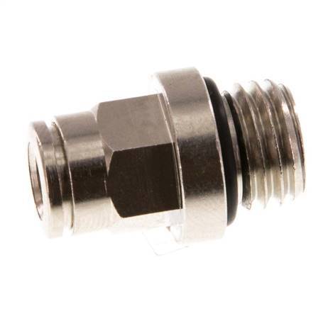 6mm x M 12 x 1.5 Push-in Fitting with Male Threads Brass NBR [2 Pieces]