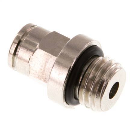 6mm x M 12 x 1.5 Push-in Fitting with Male Threads Brass NBR [2 Pieces]