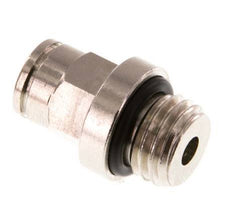 6mm x M 12 x 1.5 Push-in Fitting with Male Threads Brass NBR [2 Pieces]