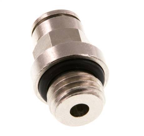 6mm x M 12 x 1.5 Push-in Fitting with Male Threads Brass NBR [2 Pieces]