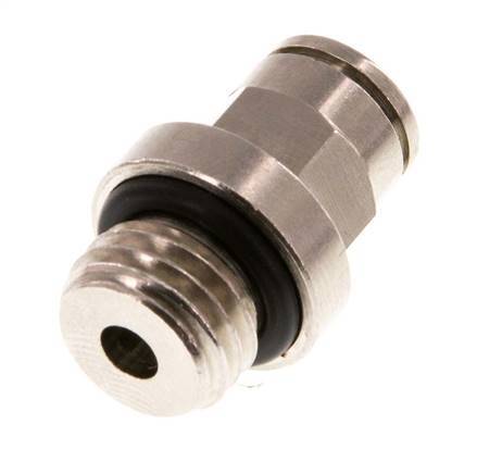 6mm x M 12 x 1.5 Push-in Fitting with Male Threads Brass NBR [2 Pieces]