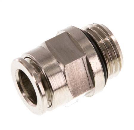 8mm x G1/4'' Push-in Fitting with Male Threads Brass NBR [2 Pieces]