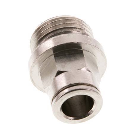 8mm x G3/8'' Push-in Fitting with Male Threads Brass NBR [2 Pieces]