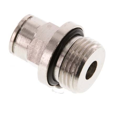 8mm x G3/8'' Push-in Fitting with Male Threads Brass NBR [2 Pieces]
