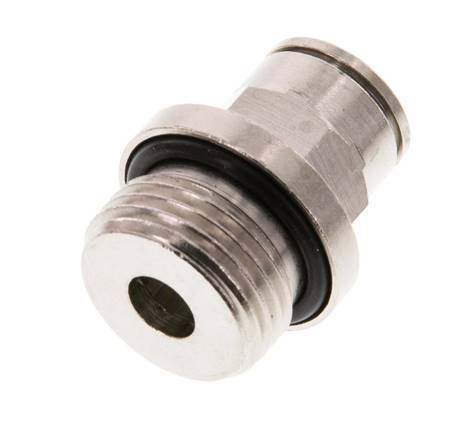 8mm x G3/8'' Push-in Fitting with Male Threads Brass NBR [2 Pieces]