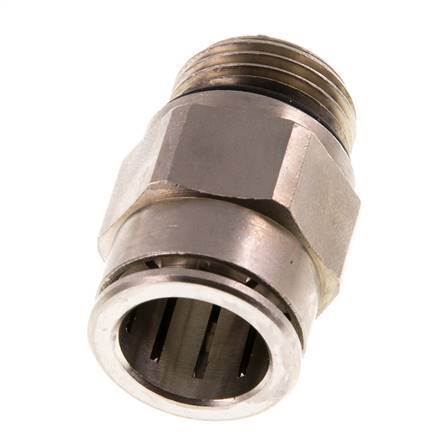16mm x G1/2'' Push-in Fitting with Male Threads Brass NBR