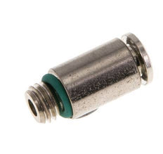 4mm x M 7 Push-in Fitting with Male Threads Brass FKM [2 Pieces]