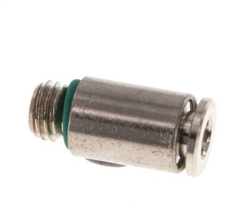 4mm x M 7 Push-in Fitting with Male Threads Brass FKM [2 Pieces]