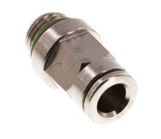 6mm x M 10 x 1 Push-in Fitting with Male Threads Brass FKM [2 Pieces]