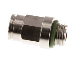 6mm x M 10 x 1 Push-in Fitting with Male Threads Brass FKM [2 Pieces]