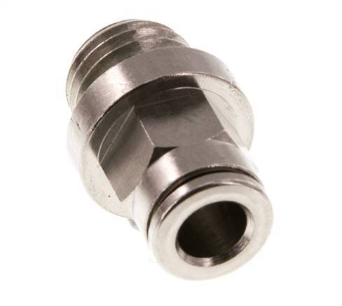 6mm x M 12 x 1.5 Push-in Fitting with Male Threads Brass FKM [2 Pieces]
