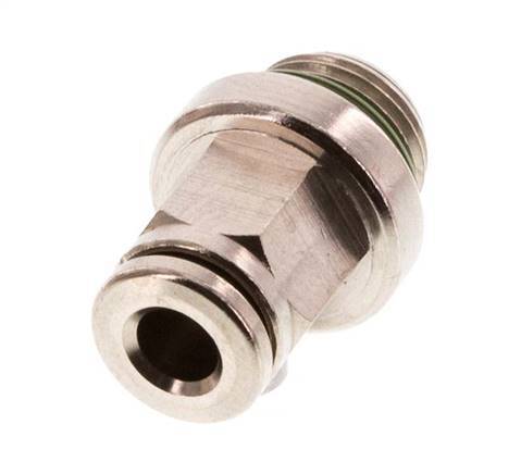 4mm x G1/8'' Push-in Fitting with Male Threads Brass FKM [5 Pieces]