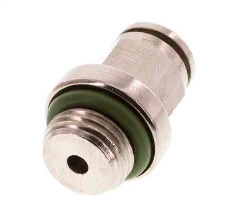 4mm x G1/8'' Push-in Fitting with Male Threads Brass FKM [5 Pieces]
