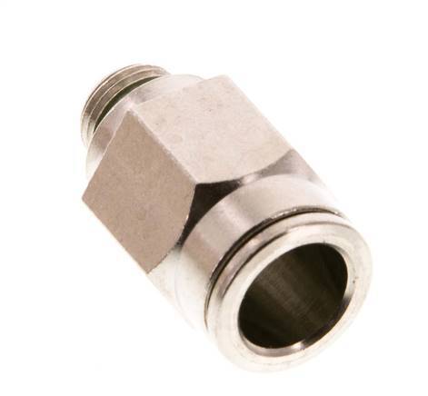 10mm x G1/8'' Push-in Fitting with Male Threads Brass FKM [2 Pieces]