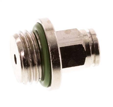 4mm x G1/4'' Push-in Fitting with Male Threads Brass FKM [2 Pieces]