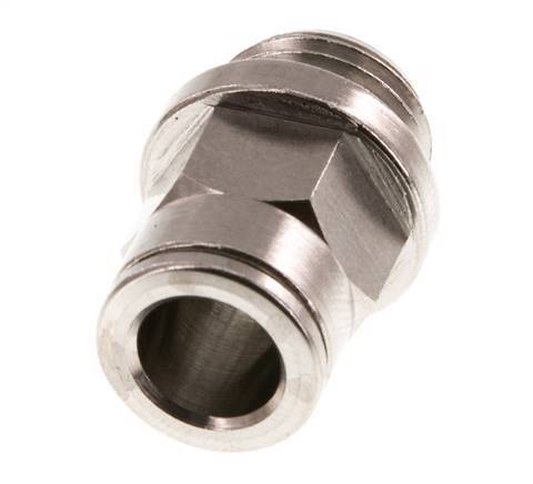 8mm x G1/4'' Push-in Fitting with Male Threads Brass FKM [2 Pieces]