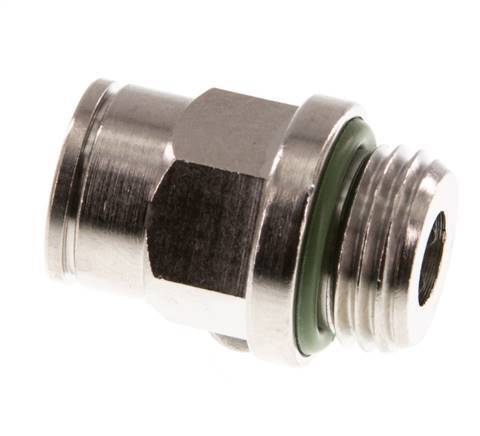 8mm x G1/4'' Push-in Fitting with Male Threads Brass FKM [2 Pieces]