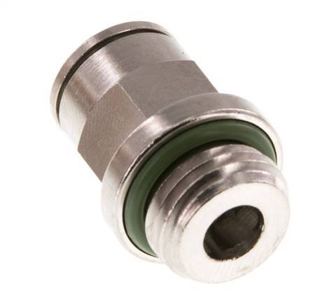 8mm x G1/4'' Push-in Fitting with Male Threads Brass FKM [2 Pieces]