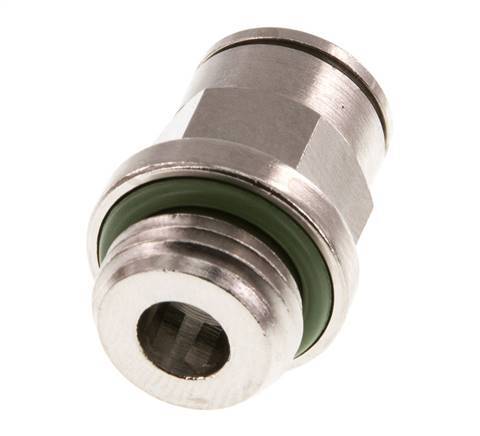 8mm x G1/4'' Push-in Fitting with Male Threads Brass FKM [2 Pieces]