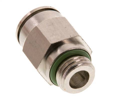 12mm x G1/4'' Push-in Fitting with Male Threads Brass FKM [2 Pieces]