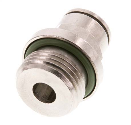 8mm x G3/8'' Push-in Fitting with Male Threads Brass FKM [2 Pieces]