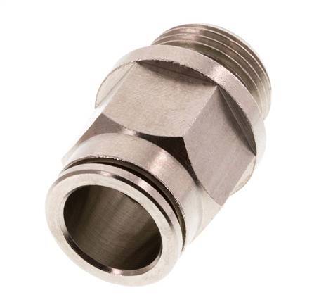 12mm x G3/8'' Push-in Fitting with Male Threads Brass FKM [2 Pieces]
