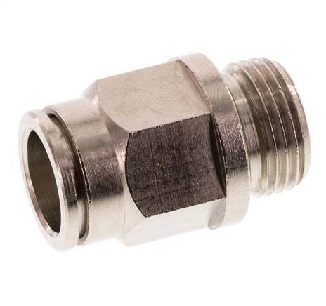 12mm x G3/8'' Push-in Fitting with Male Threads Brass FKM [2 Pieces]