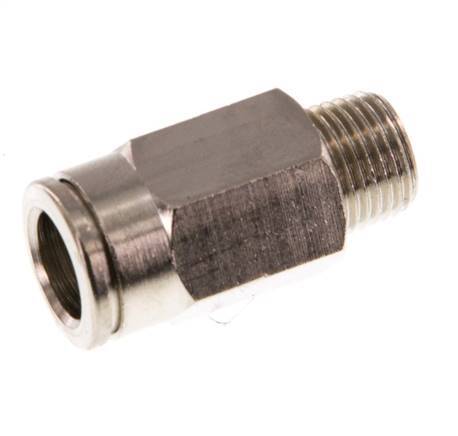 8mm x R1/8'' Push-in Fitting with Male Threads Brass NBR [5 Pieces]