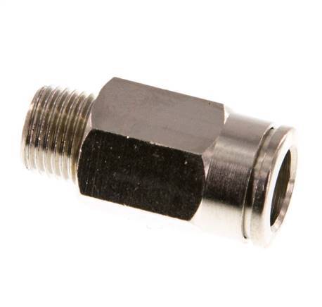 8mm x R1/8'' Push-in Fitting with Male Threads Brass NBR [5 Pieces]