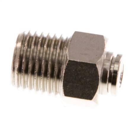 4mm x R1/4'' Push-in Fitting with Male Threads Brass NBR [2 Pieces]