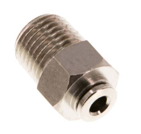 4mm x R1/4'' Push-in Fitting with Male Threads Brass NBR [2 Pieces]
