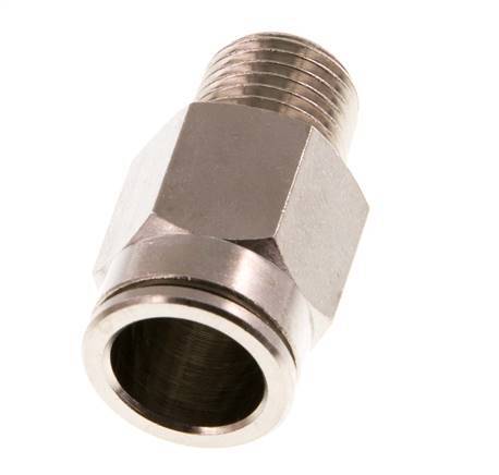 12mm x R1/4'' Push-in Fitting with Male Threads Brass NBR [2 Pieces]