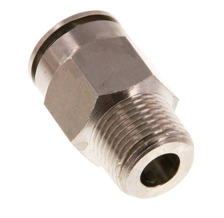 14mm x R3/8'' Push-in Fitting with Male Threads Brass NBR